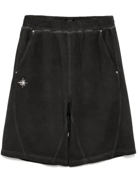logo-studs shorts by FIVE CM