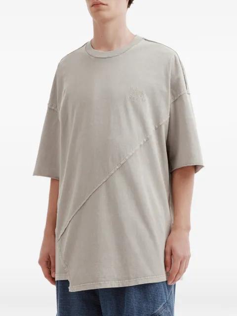 panelled raw-cut T-shirt by FIVE CM