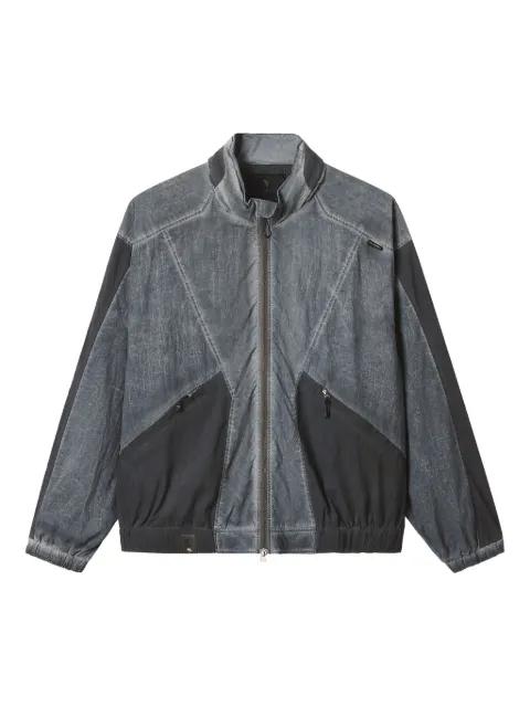 panelled zip-up windbreaker by FIVE CM
