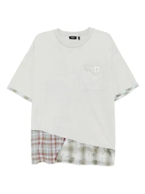 patchwork T-shirt by FIVE CM