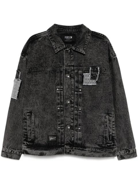 patchwork denim jacket by FIVE CM