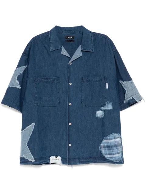 patchwork shirt by FIVE CM
