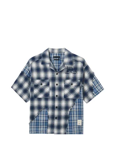 plaid distressed shirt by FIVE CM