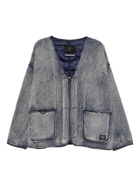 quilted denim jacket by FIVE CM