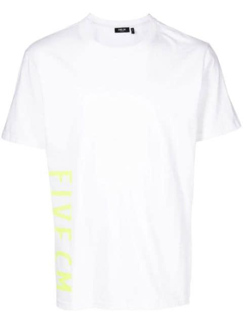 rear-logo crew-neck T-shirt by FIVE CM