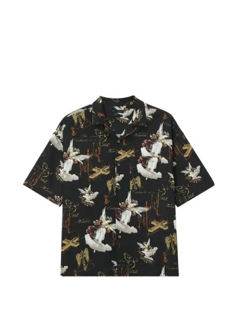 short-sleeve patterned shirt by FIVE CM