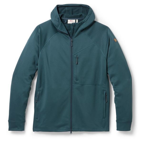 Abisko Grid Fleece Hoodie by FJALLRAVEN