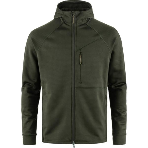 Abisko Grid Fleece Hoodie by FJALLRAVEN