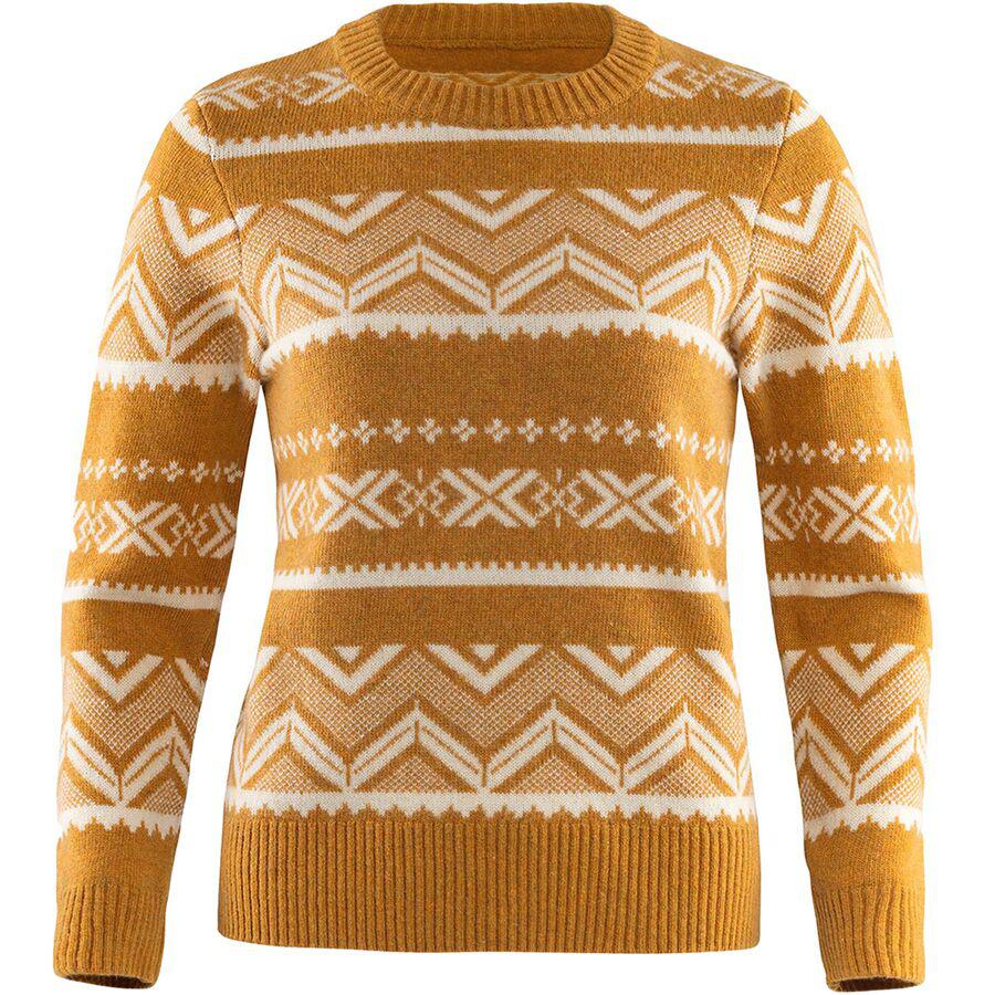 Greenland Re-Wool Pattern Knit Sweater by FJALLRAVEN