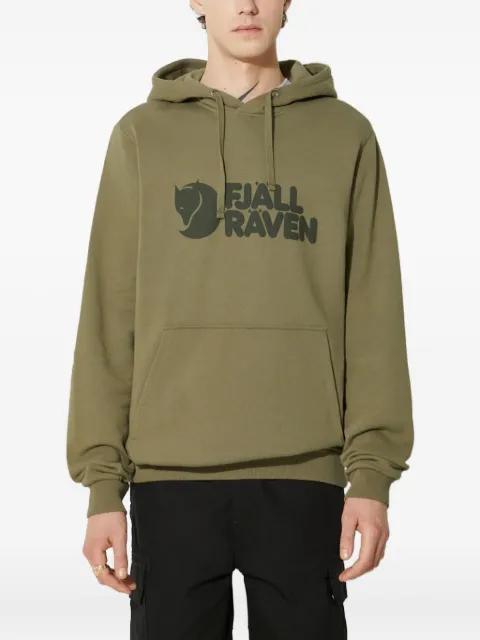 logo-detail hoodie by FJALLRAVEN