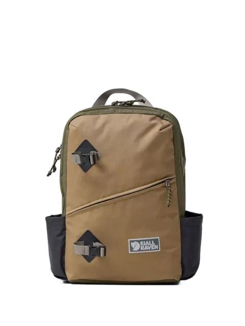 two-tone buckle-embellished backpack by FJALLRAVEN