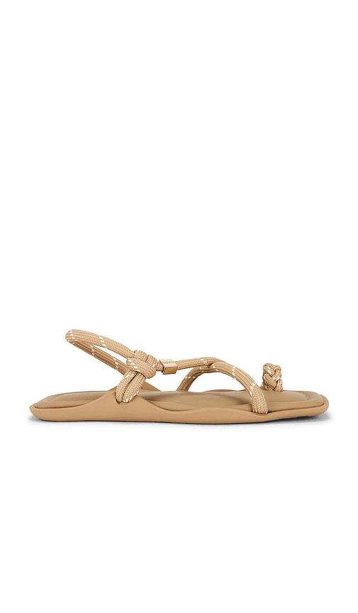 FlÃ²wze FlÃ»ze FlÃ» Square Sandal in Tan by FLA2WZE