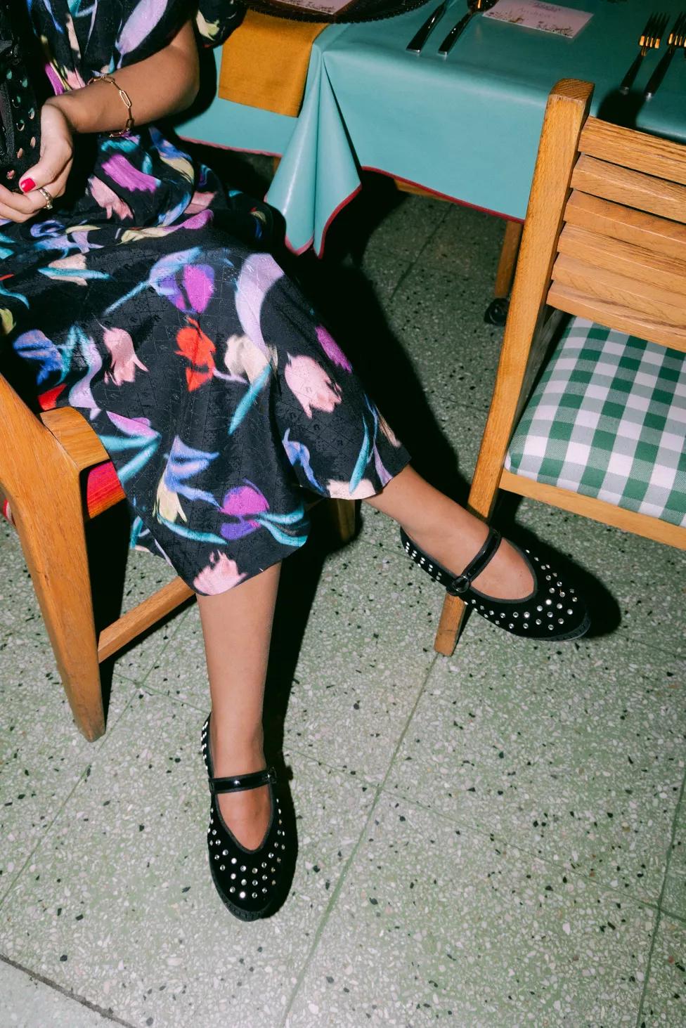 Flabelus Mae Studded Mary Jane Flat by FLABELUS