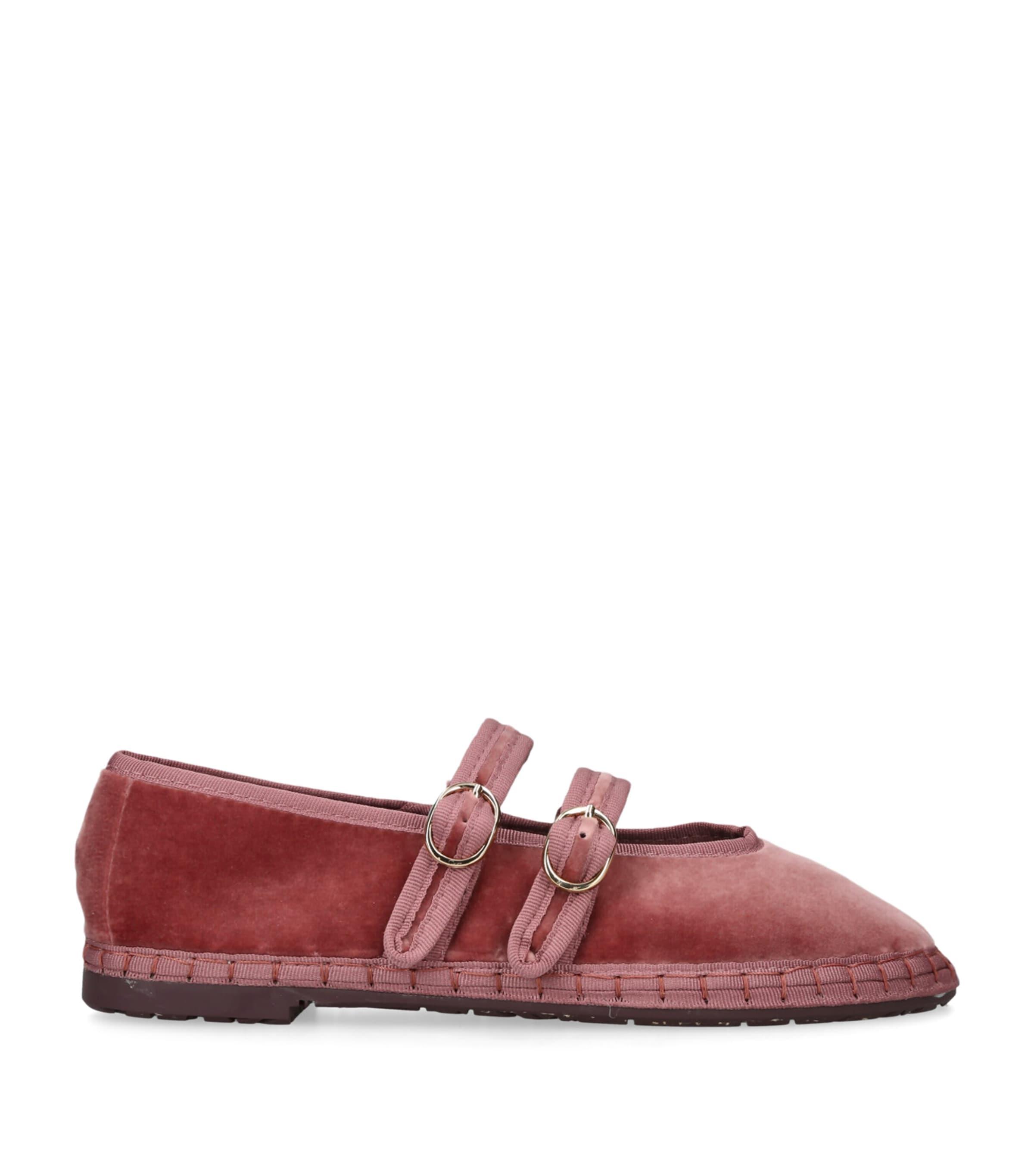Flabelus Velvet Claire Mary Janes by FLABELUS