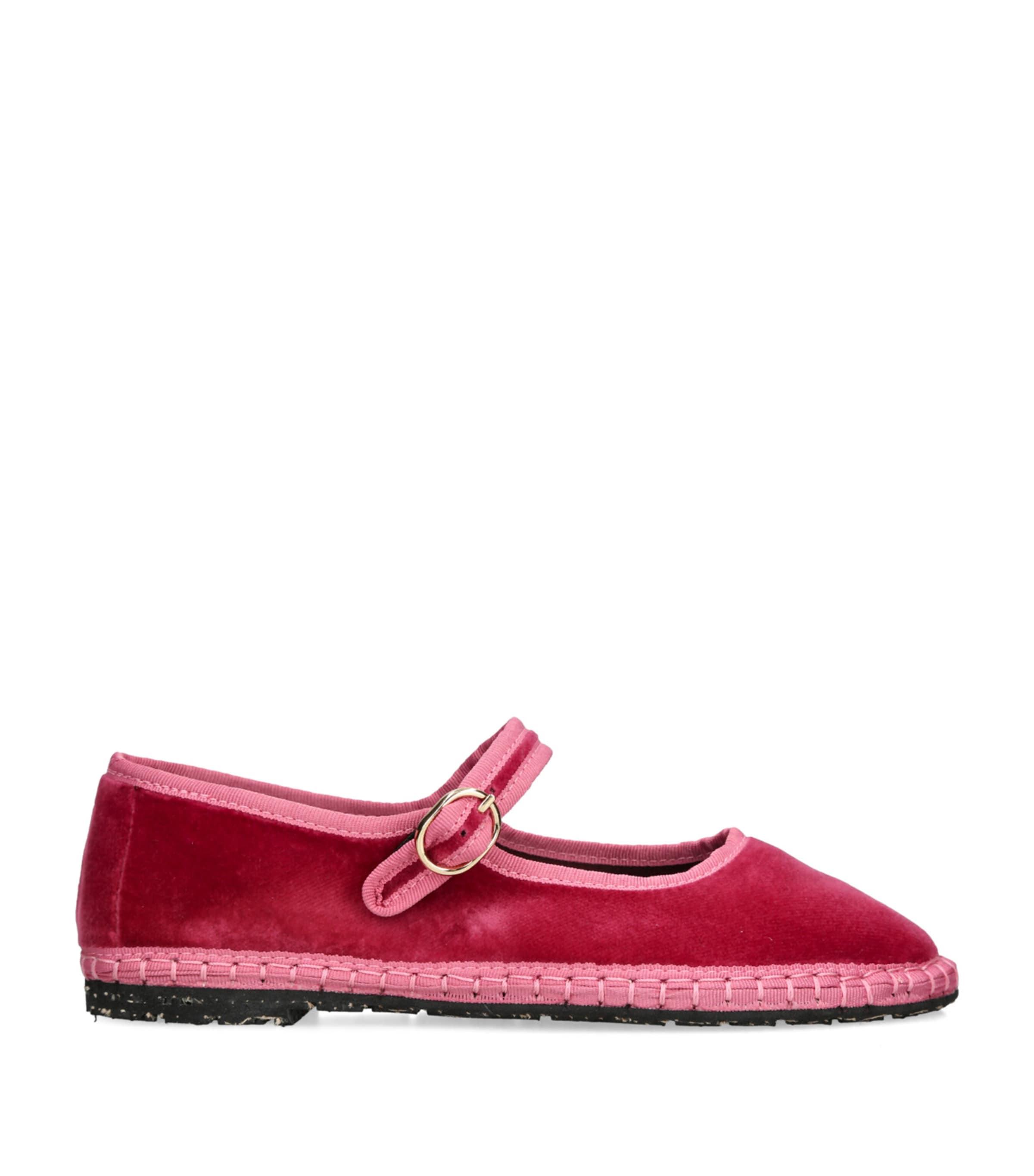Flabelus Velvet Frances Mary Janes by FLABELUS