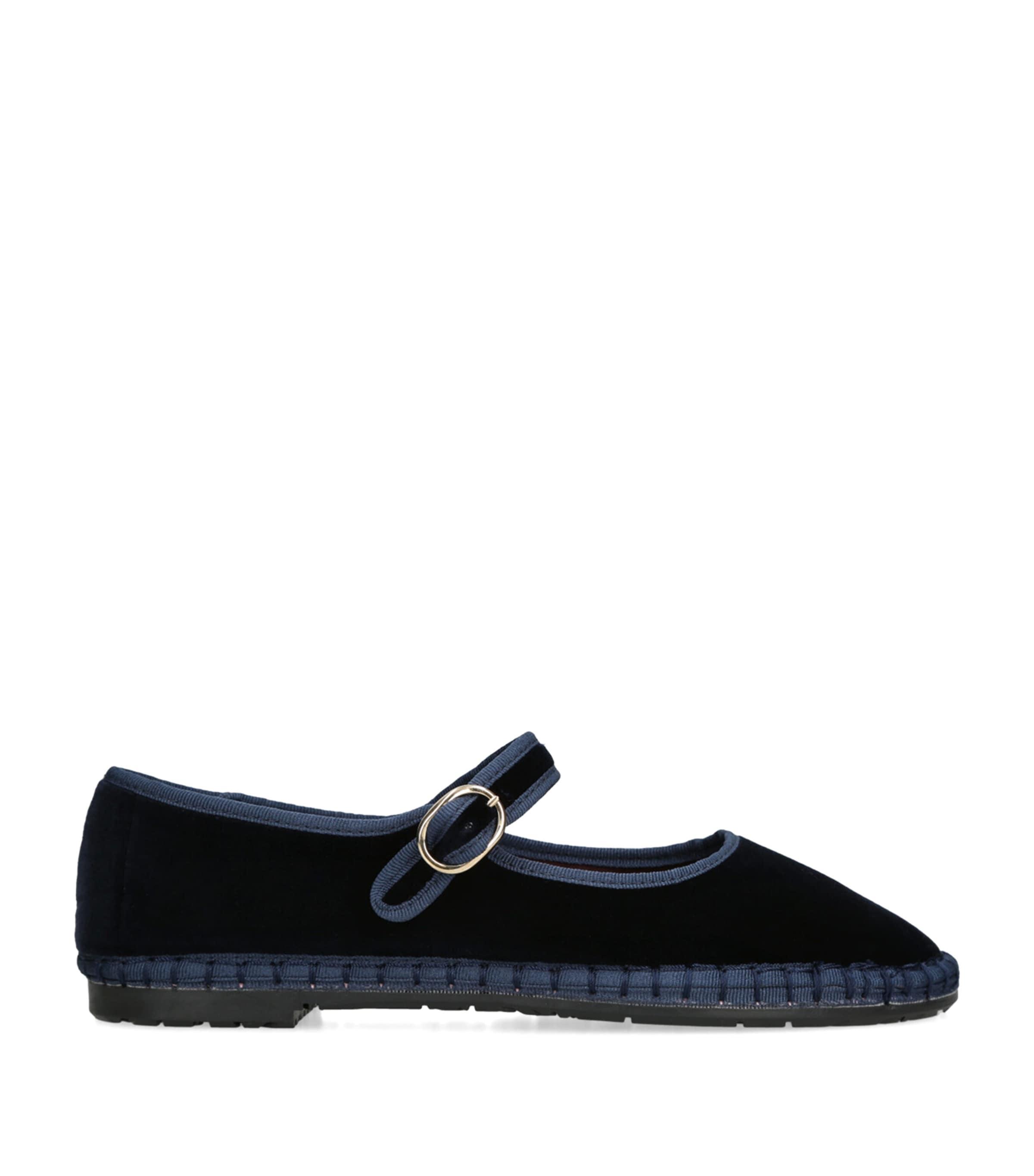 Flabelus Velvet Molly Mary Janes by FLABELUS