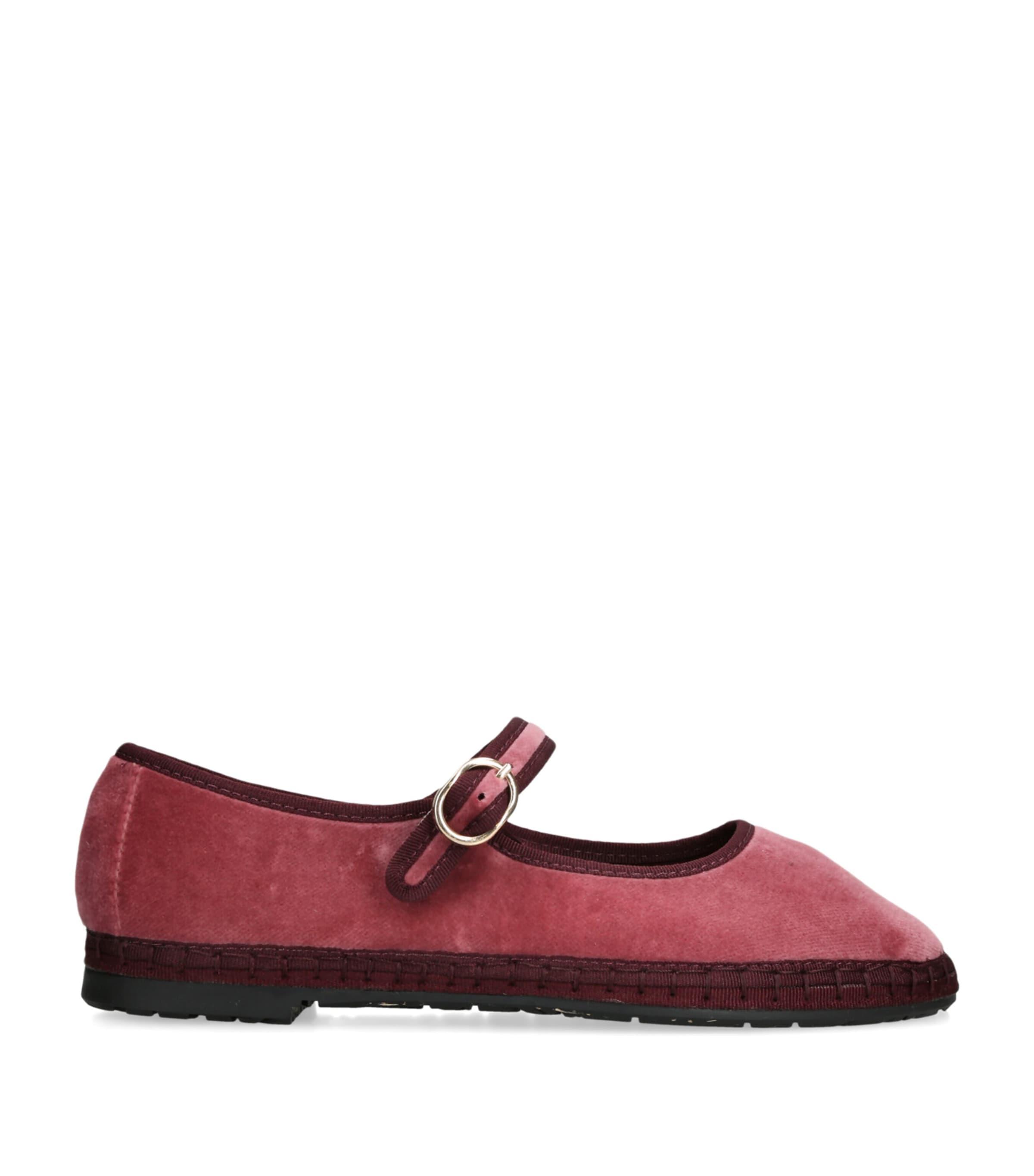 Flabelus Velvet O’Brien Mary Jane Flats by FLABELUS