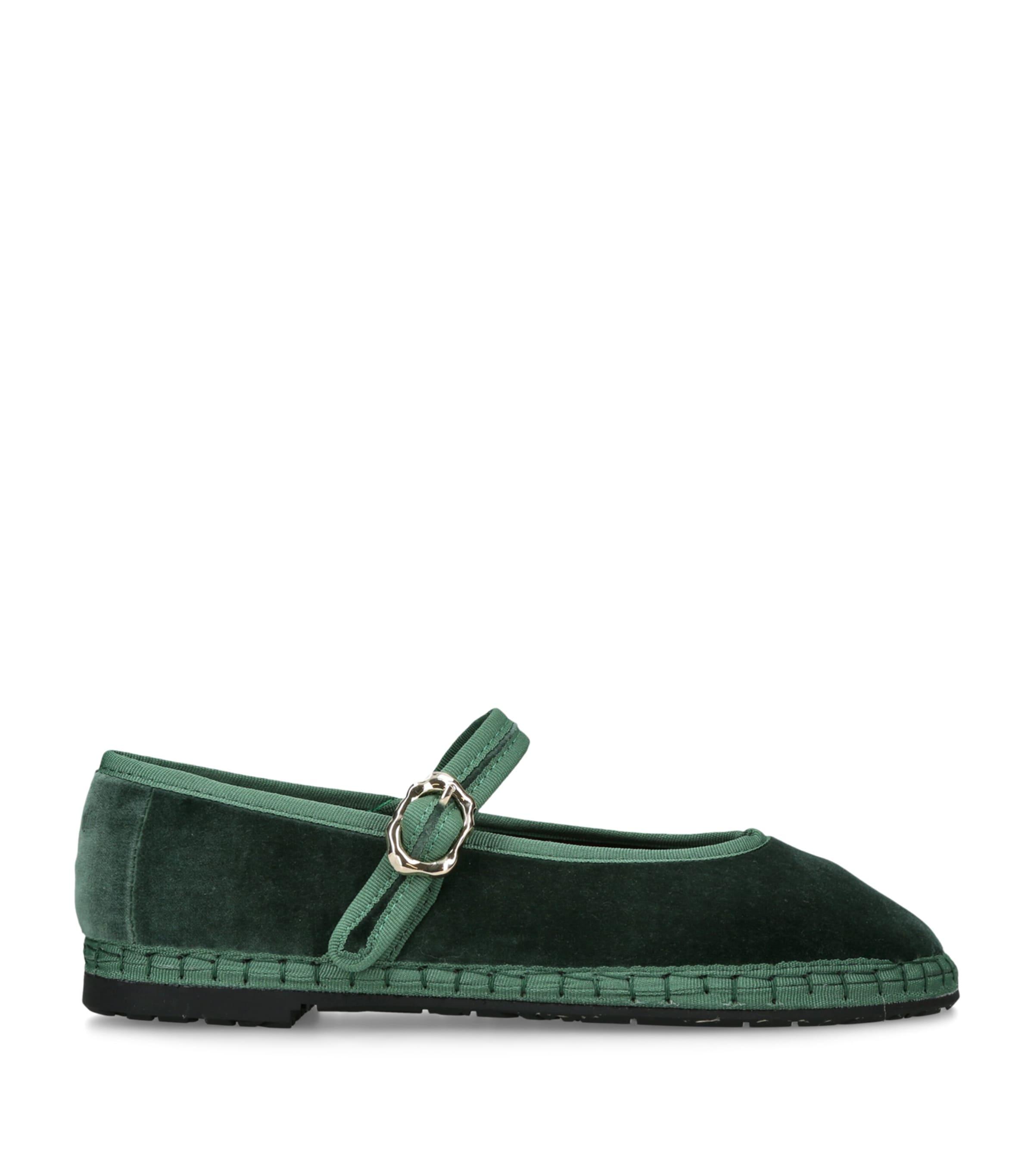 Flabelus Velvet Pierre Mary Janes by FLABELUS