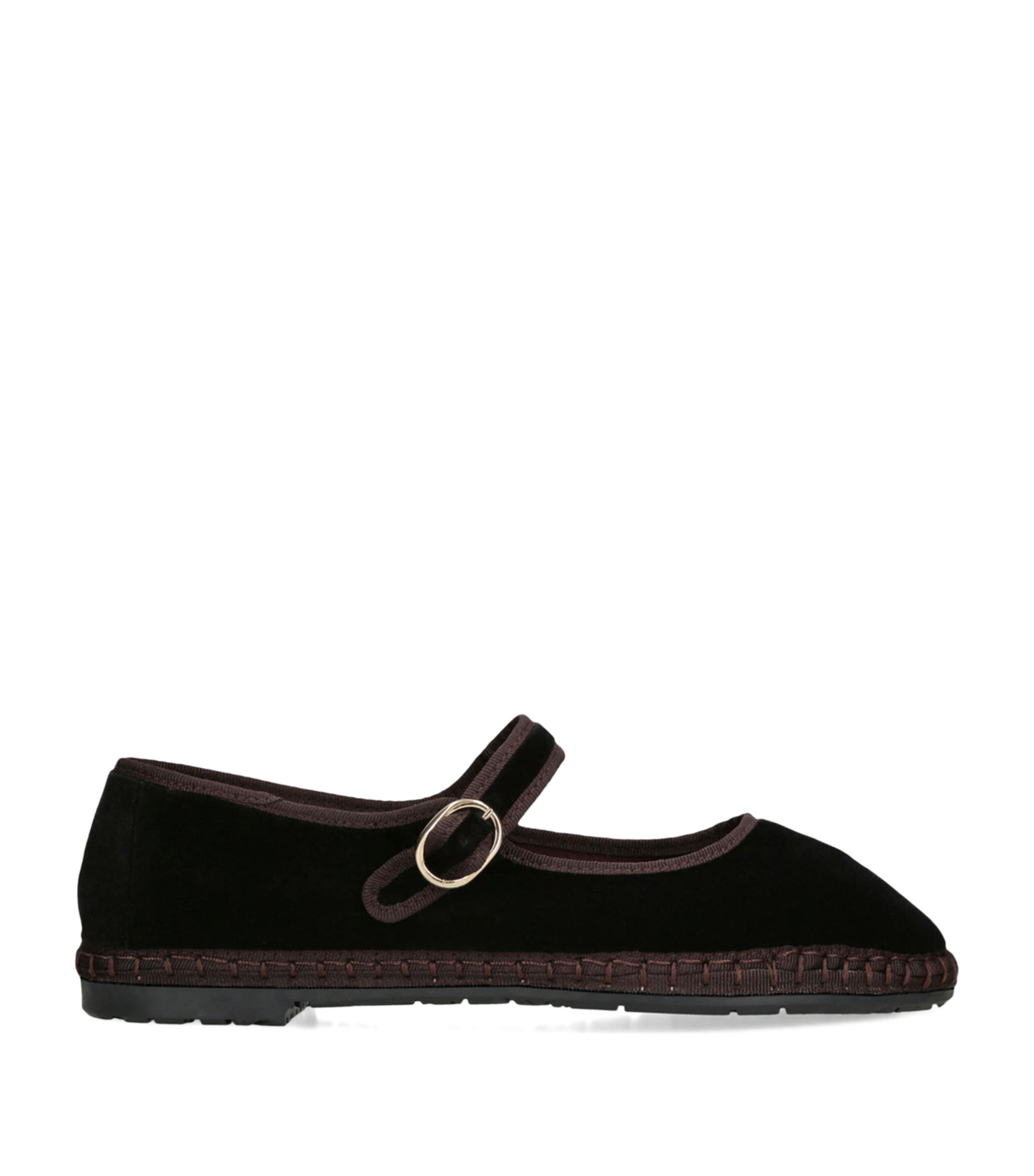 Flabelus Velvet Sethe Mary Janes by FLABELUS