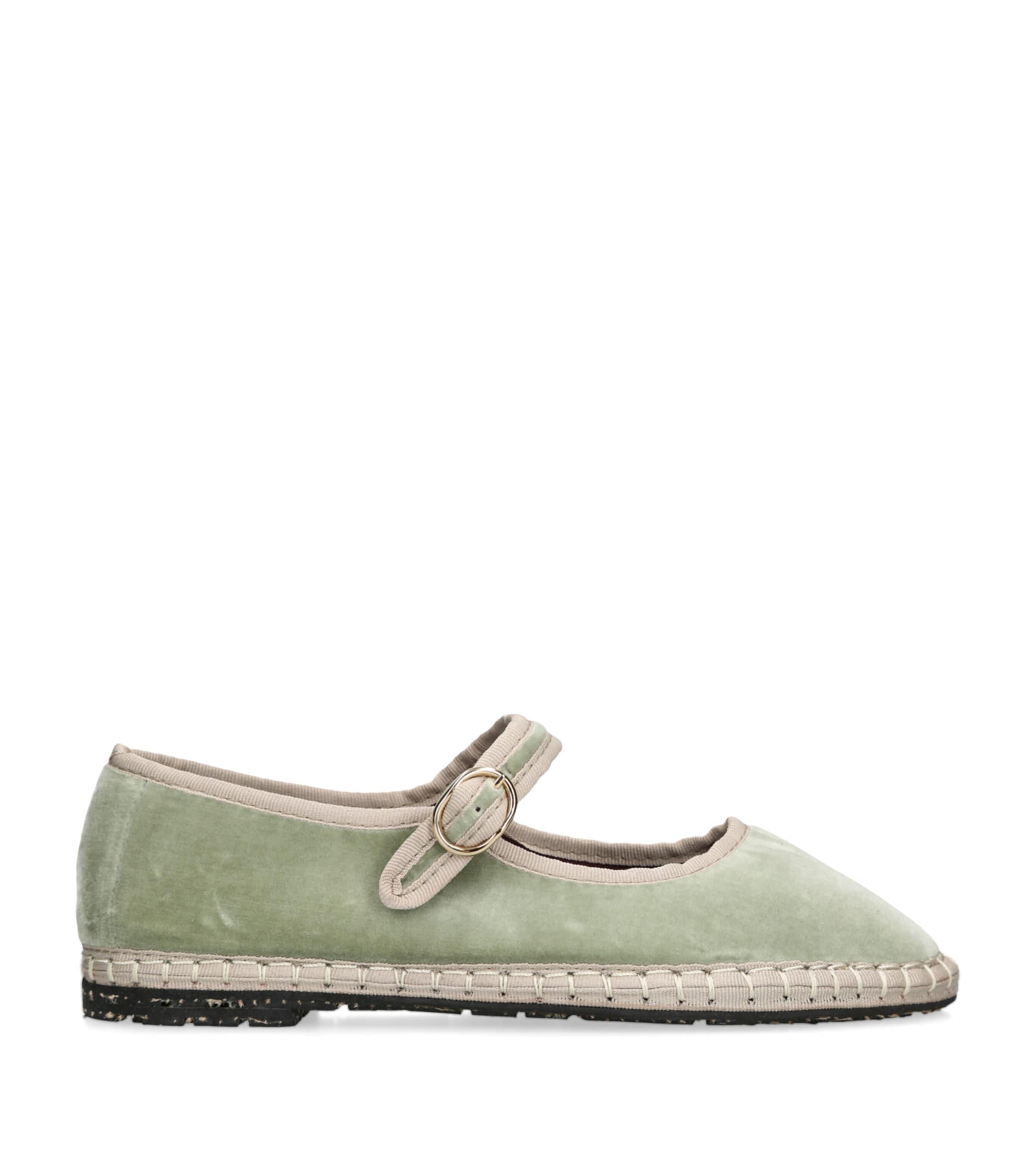 Flabelus Velvet Uta Mary Janes by FLABELUS