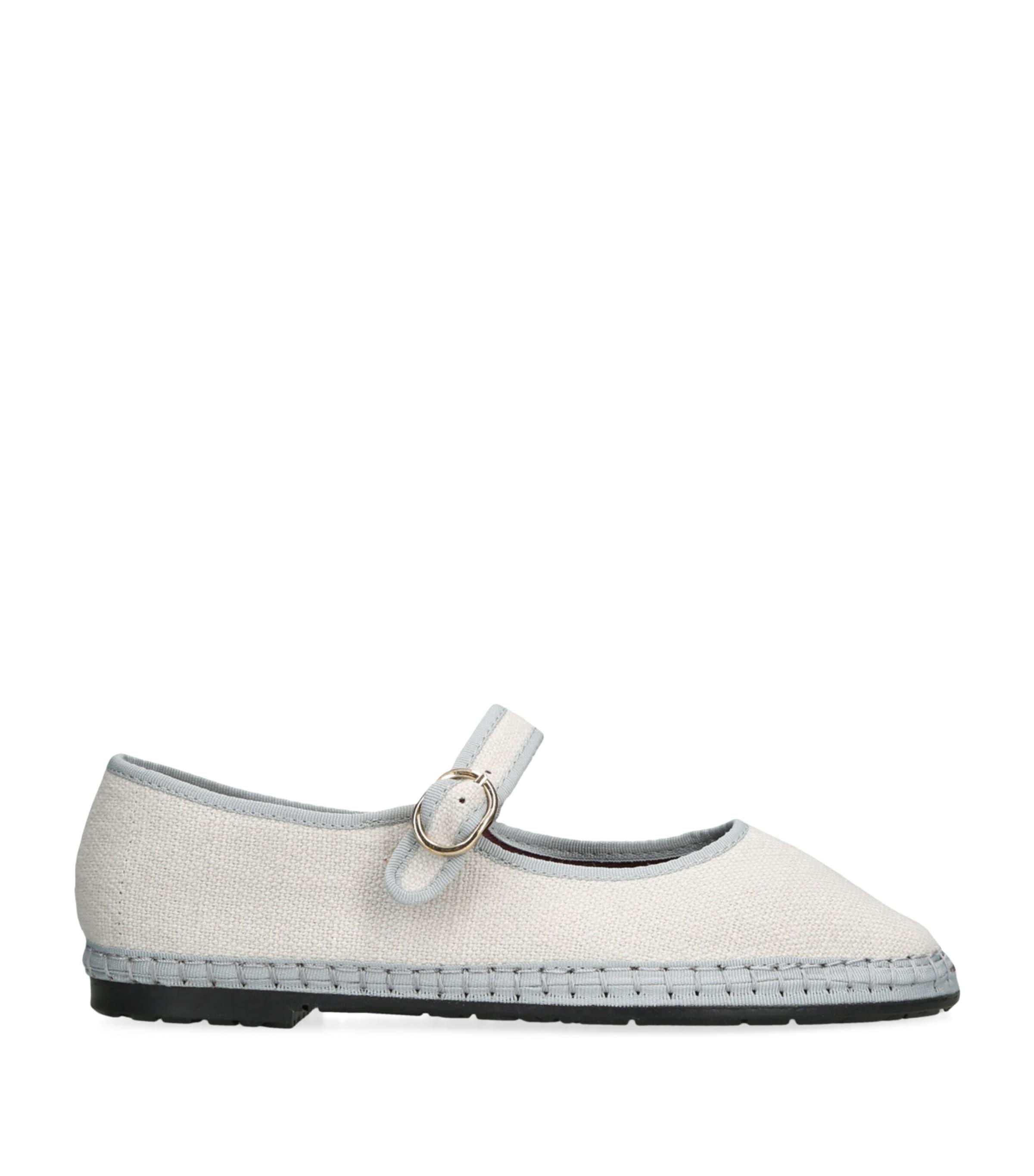 Linen Dalloway Mary Janes by FLABELUS