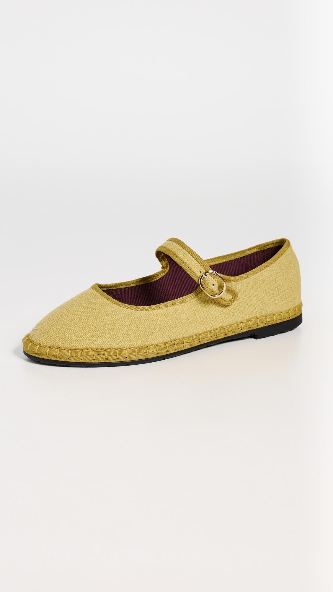 Linen Mary Janes by FLABELUS