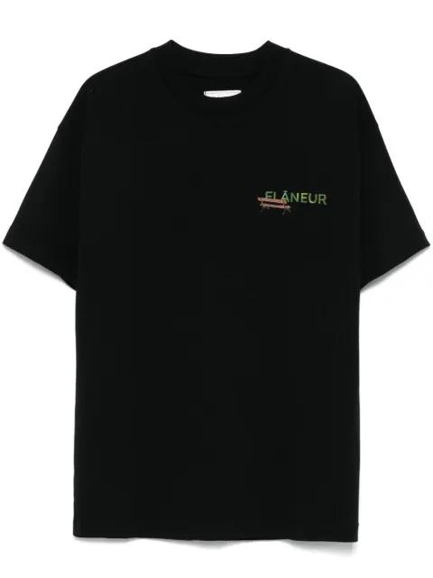Lanterns Of Love-print T-shirt by FLANEUR