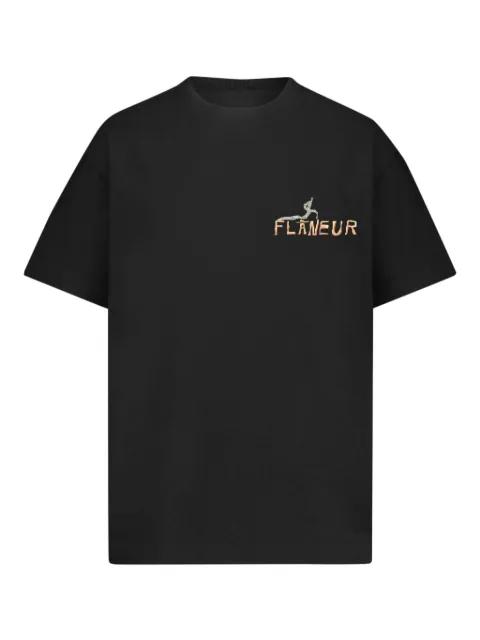 Passage Of Time-print T-shirt by FLANEUR