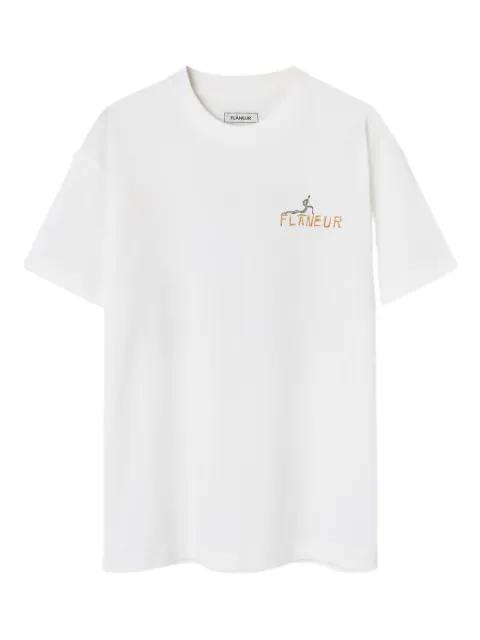 Passage Of Time printed T-shirt by FLANEUR