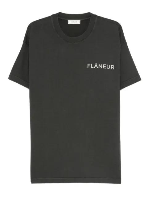 logo-print T-shirt by FLANEUR