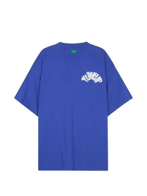 logo-print cotton T-shirt by FLANEUR