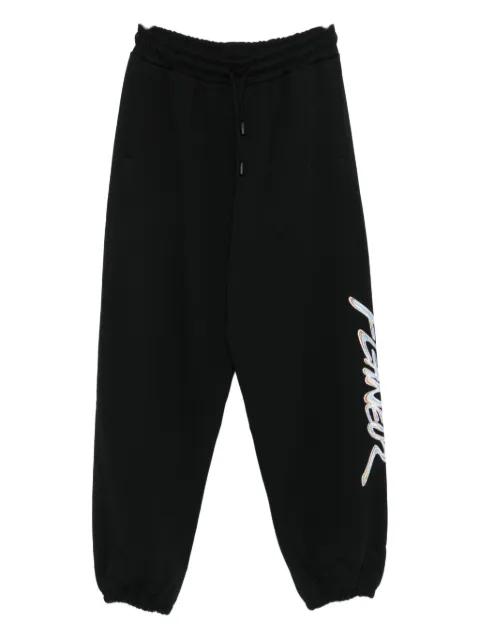 logo-print track pants by FLANEUR