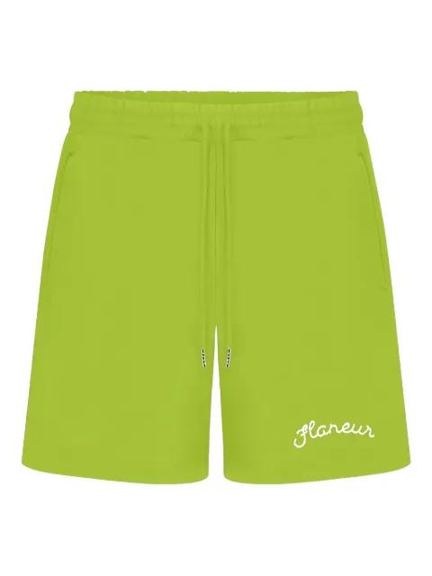 signature-logo track shorts by FLANEUR