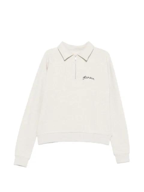 zip-fastening sweatshirt by FLANEUR