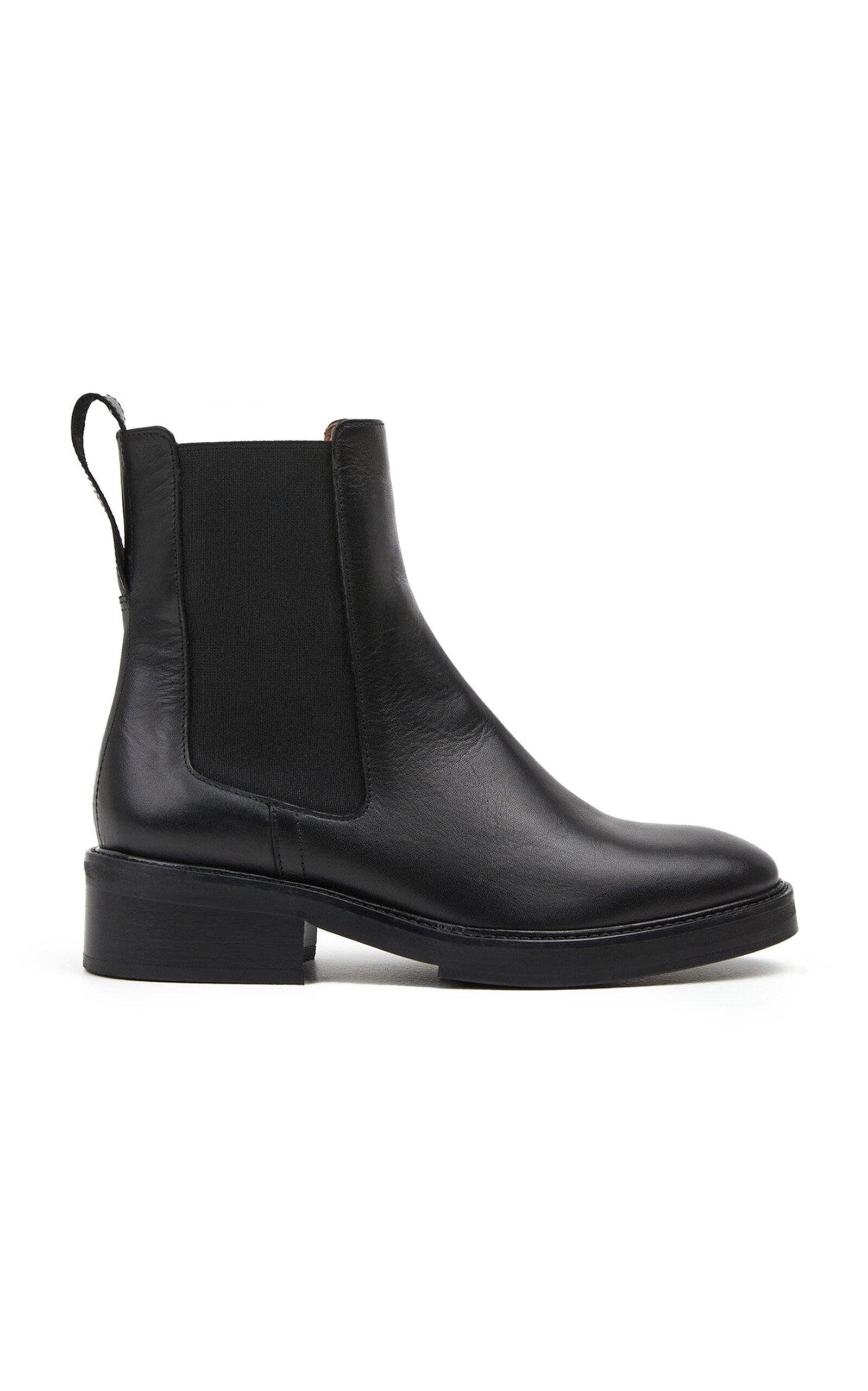 Flattered - Franca Leather Boots - Black - IT 36 - Moda Operandi by FLATTERED