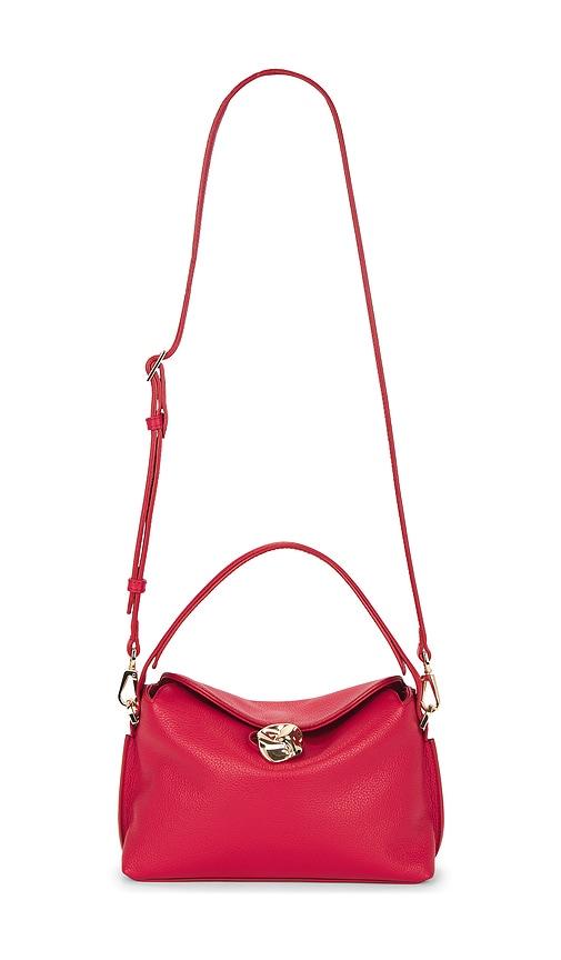 Flattered Hanna Mini Top Handle Bag in Red by FLATTERED