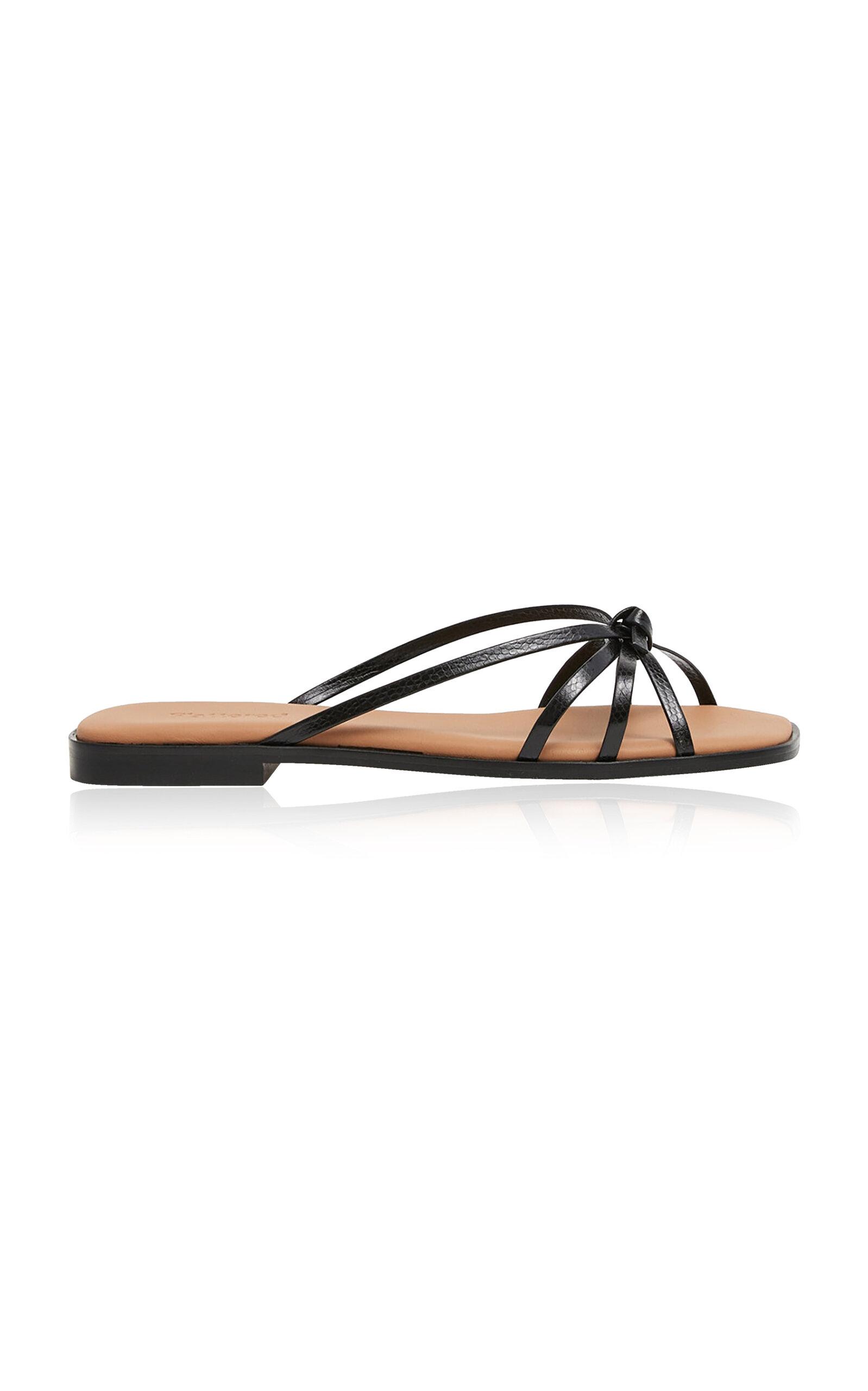 Flattered - Mimosa Suede Sandals - Black - - Moda Operandi by FLATTERED