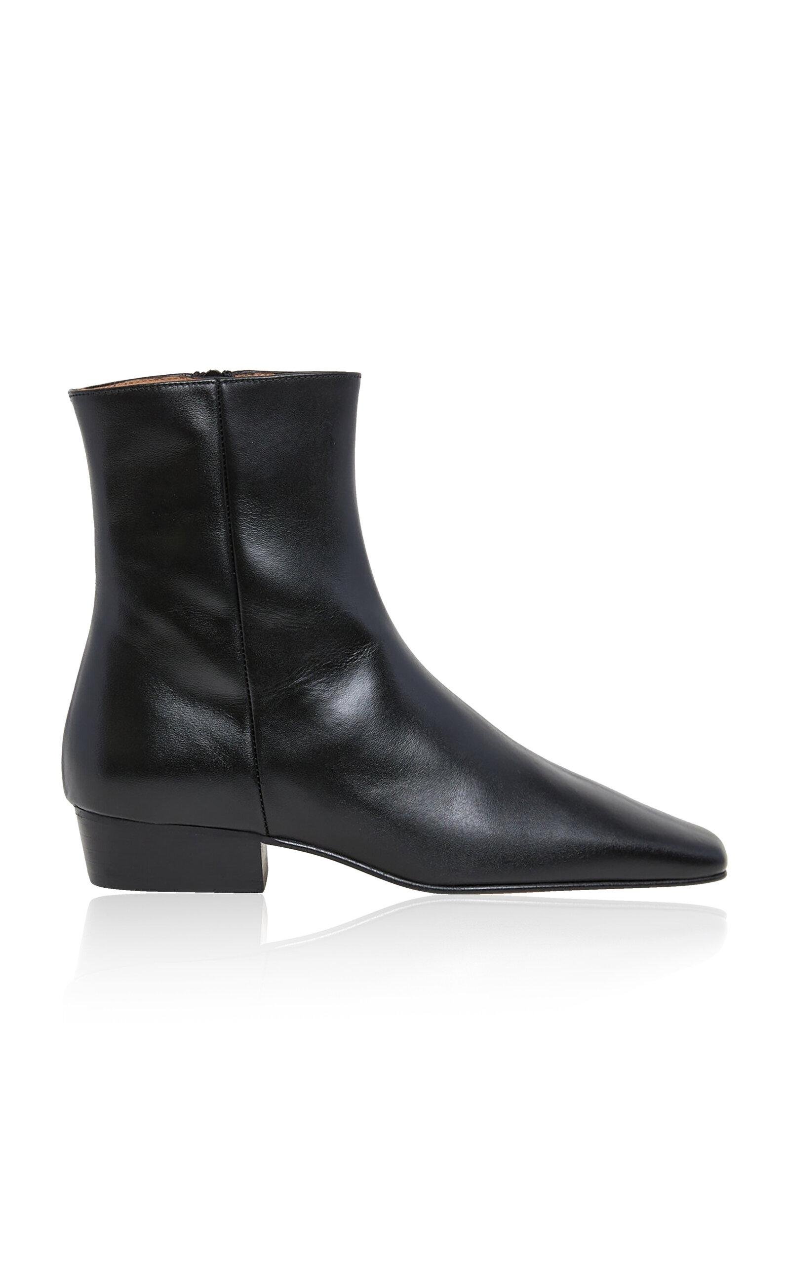Flattered - Rami Leather Boots - Black - IT 36 - Moda Operandi by FLATTERED