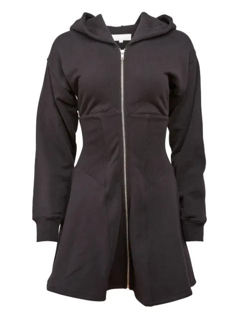 Addie hoodied zip-front dress by FLEUR DU MAL