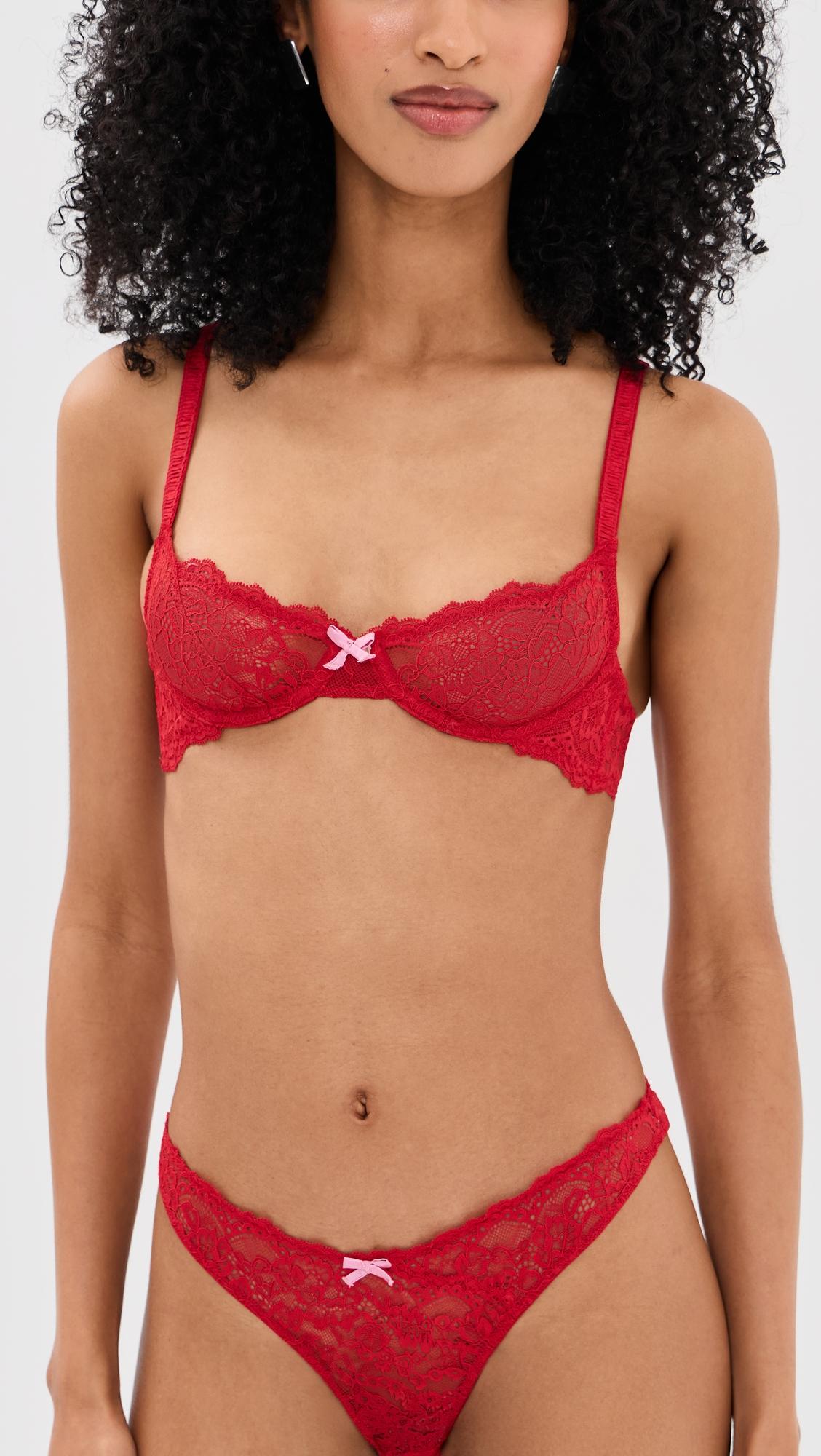Bianca Lace Balconette Bra by FLEUR DU MAL