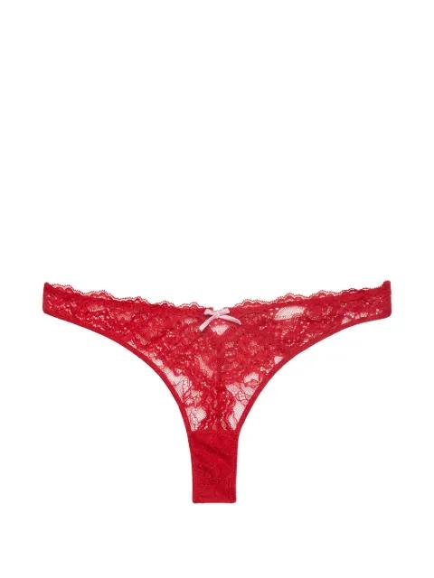 Bianca bow-detail thong by FLEUR DU MAL
