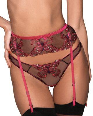 Butterfly Embroidery Cheeky Bikini by FLEUR DU MAL