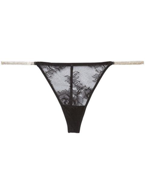 Crystal Bouquet lace V-string by FLEUR DU MAL