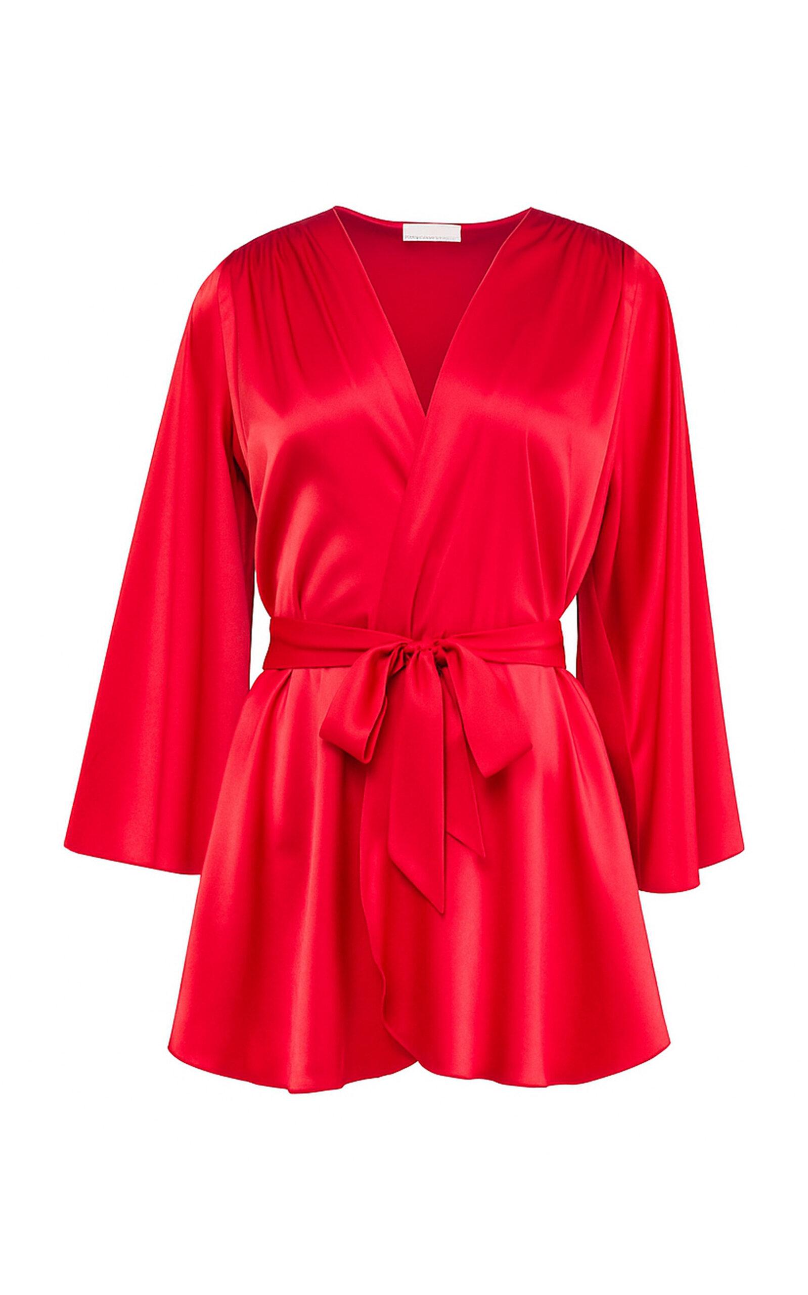 Fleur du Mal Angel Stretch-Silk Robe - Moda Operandi by FLEUR DU MAL