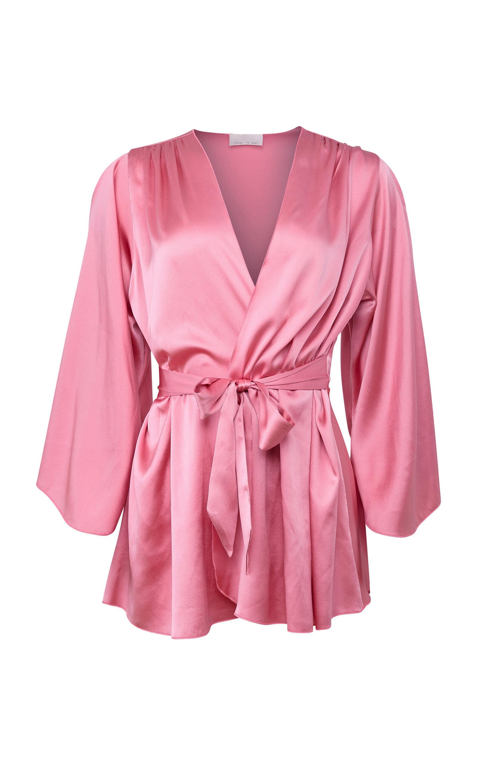 Fleur du Mal Angel Stretch-Silk Robe - Moda Operandi by FLEUR DU MAL