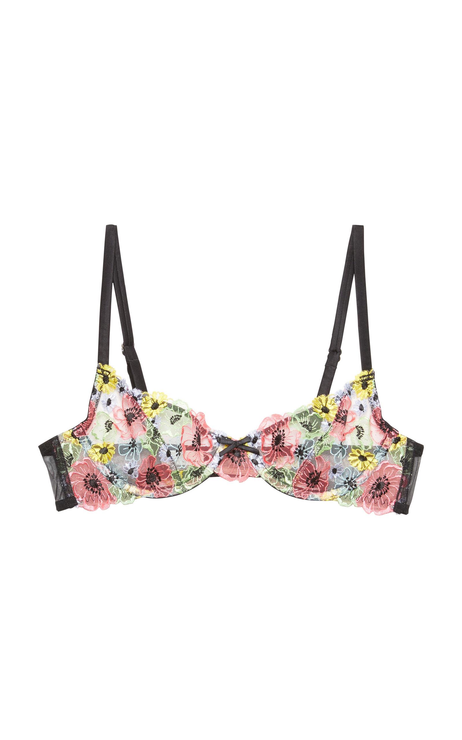 Fleur du Mal Azalea Embroidered Bra - Moda Operandi by FLEUR DU MAL