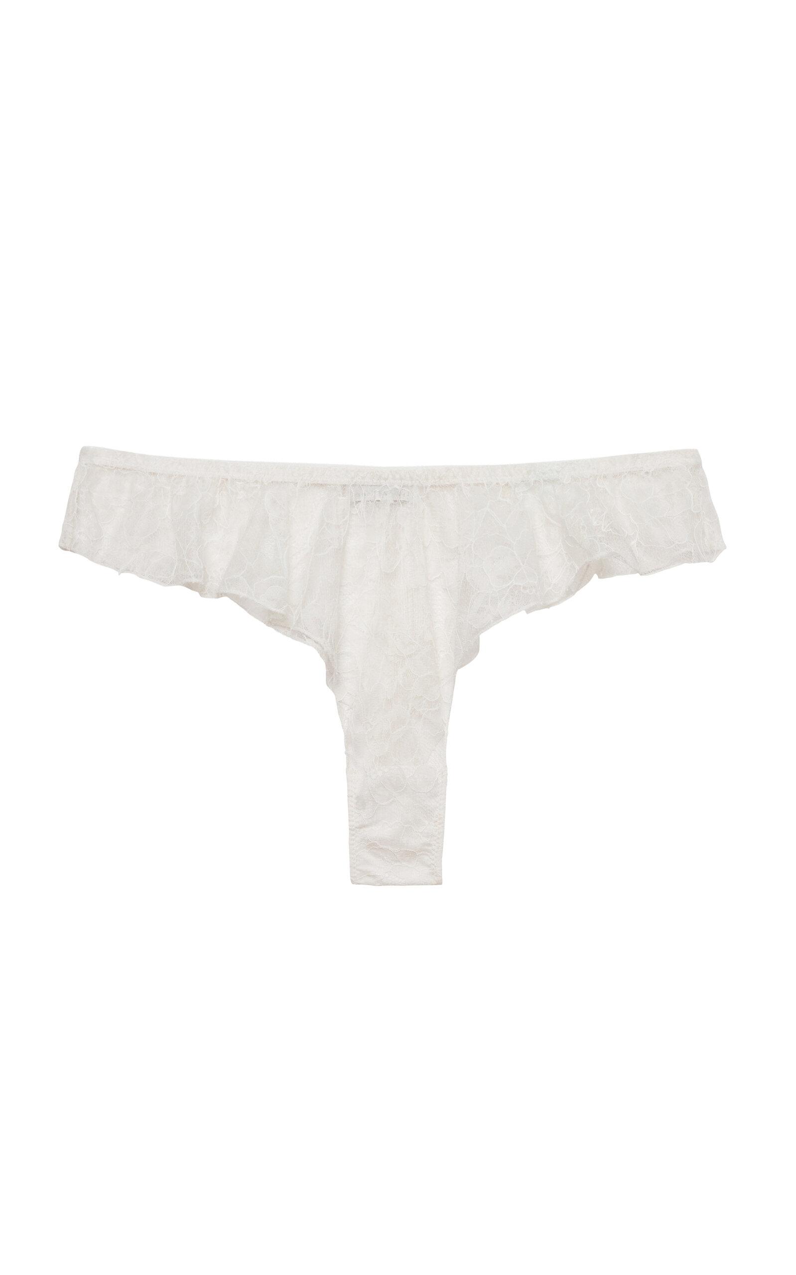 Fleur du Mal Jasmine Lace Flutter Briefs - Moda Operandi by FLEUR DU MAL