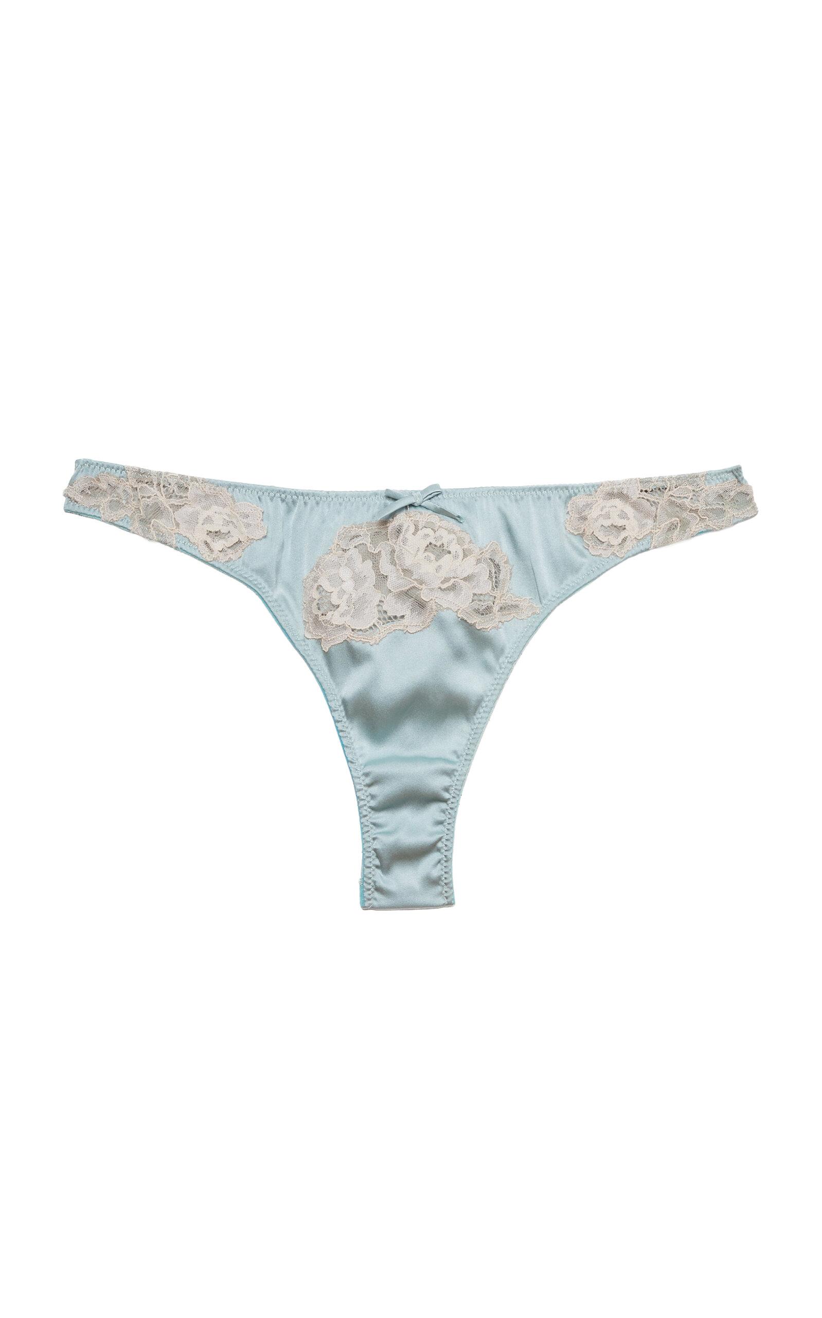 Fleur du Mal Juliet Stretch-Silk Lace Thong - Moda Operandi by FLEUR DU MAL