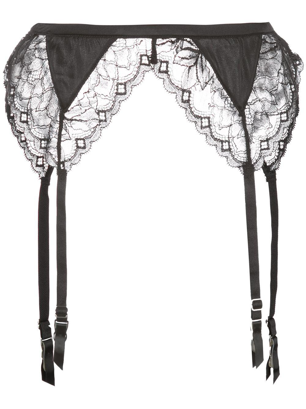 Gardenia lace garter belt by FLEUR DU MAL