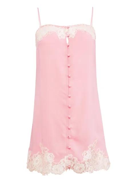 Juliet lace button mini dress by FLEUR DU MAL